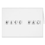 Word Wall  Greeting/note cards