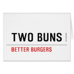  TWO BUNS  Greeting/note cards