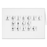 Periodic
 Table
 Writer  Greeting/note cards