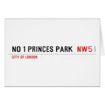 No 1 Princes Park   Greeting/note cards