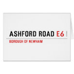 ASHFORD ROAD  Greeting/note cards