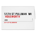 55th st pullman  mi   Greeting/note cards