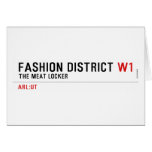 Fashion District  Greeting/note cards