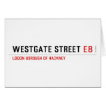 Westgate Street  Greeting/note cards