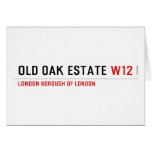 Old Oak estate  Greeting/note cards