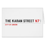 The Karan street  Greeting/note cards