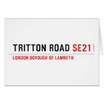 TRITTON ROAD  Greeting/note cards