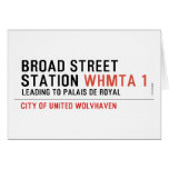 BROAD STREET STATION  Greeting/note cards