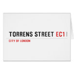 Torrens Street  Greeting/note cards