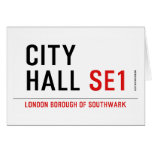 CITY HALL  Greeting/note cards