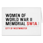 women of world war II memorial  Greeting/note cards
