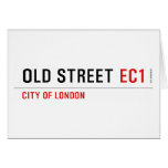 old street  Greeting/note cards