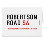 Robertson Road  Greeting/note cards