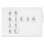 Life 
 Science
 is
 Lit  Greeting/note cards