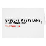 Gregory Myers Lane  Greeting/note cards