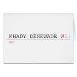 Khady denewade  Greeting/note cards