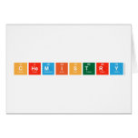 Chemistry  Greeting/note cards