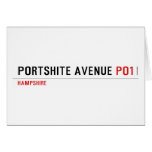 Portshite Avenue  Greeting/note cards