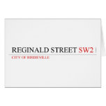 Reginald street  Greeting/note cards