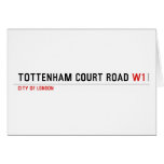 Tottenham Court Road  Greeting/note cards