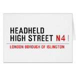 Headheld High Street  Greeting/note cards