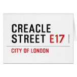 Creacle Street  Greeting/note cards