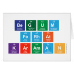 BEGUM
 FERHAT
 KARAMAN  Greeting/note cards