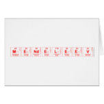 Mendeleev  Greeting/note cards