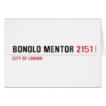 Bonolo Mentor  Greeting/note cards