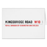 Kingsbridge Road  Greeting/note cards