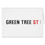 Green Tree  Greeting/note cards