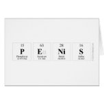 penis  Greeting/note cards