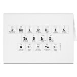 Periodic
 Table
 Writer  Greeting/note cards