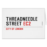 Threadneedle   street  Greeting/note cards