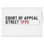 COURT OF APPEAL STREET  Greeting/note cards