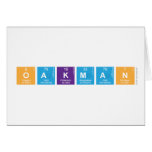 Oakman  Greeting/note cards