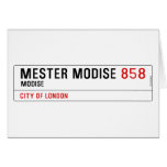 Mester Modise  Greeting/note cards