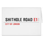 Shithole Road  Greeting/note cards
