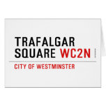 Trafalgar square  Greeting/note cards
