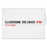 Classroom 3rd grade  Greeting/note cards