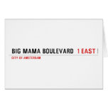 Big Mama Boulevard   Greeting/note cards