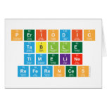 Periodic
 Tablle
 Timeline
 References  Greeting/note cards