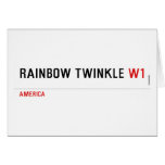 rainbow twinkle  Greeting/note cards