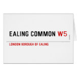 Ealing Common  Greeting/note cards