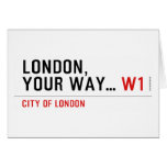 London, your way...  Greeting/note cards