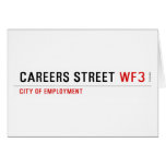 CAREERS STREET  Greeting/note cards