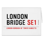 LONDON BRIDGE  Greeting/note cards