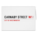 Carnaby street  Greeting/note cards