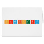 Chemistry  Greeting/note cards