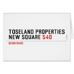 Toseland Properties New Square  Greeting/note cards